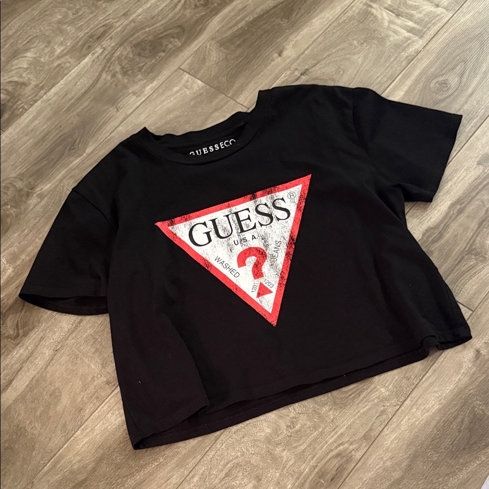 Women’s Guess Black Graphic Tee